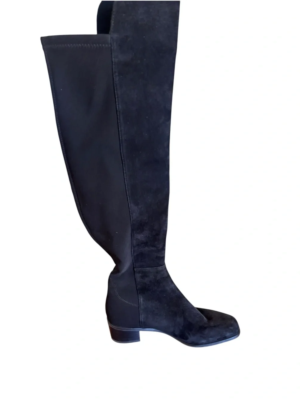 Stuart Weitzman Reserve Suede Over-the-Knee Boots in Black